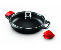 Castey, Fundix - 2 presine protettive in silicone, colore: Rosso