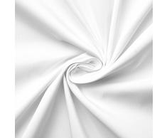 Microfibra - stoffa bandiere - tessuto microfibra in 100% poliestere - stoffa/tessuto al metro (bianco)