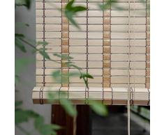Tapparella Bamboo Avvolgibile, Tenda Rullo Bambù Esterno, Tende Veneziane PVC, Impermeabili/Resistenti Alle Intemperie, Tende Romane, Protezione dai Raggi UV, Facili Da Installare (Size : W60xH250cm