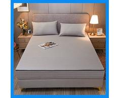 uyeoco Copri Materasso coprimaterasso Matrimoniale Singolo Una Piazza e Mezza Lenzuolo Fodera Materasso Matrimoniale con Cerniera 150/180 200CM Cotone antiacaro Matrimoniale