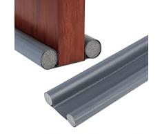 Paraspifferi Sottoporta PU, Porta Guarnizione Inferiore della Porta Universale, 96 cm Paraspifferi per Porte, Paraspifferi Protezione da Correnti Aria Rumore