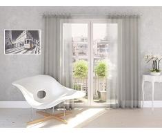 Splendid Collezione DIANA - Tenda con passanti, 140 x 245 cm, colore grigio