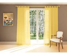 Splendid Collezione DIANA - Tenda con passanti, 140 x 245 cm, colore giallo