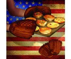 Mustard NG5322 Guanto da Cucina - Marrone Home Run Guantone da Baseball