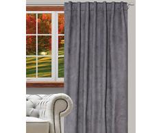 Splendid Victor - Tenda con passanti nascosti, 140 x 260 cm, colore: Grigio