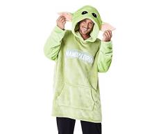 Disney The Mandalorian Felpa Uomo, Felpa Coperta con Maniche, Felpe Oversize di Baby Yoda