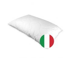 2EASY T-Sogno Cuscino letto Memory Foam 100% Made in Italy - Dispositivo Medico - Guanciale 100% Anallergico, Traspirante, Anatomico, Sfoderabile e Lavabile - Ideale Cervicale (Micro Memory Foam)