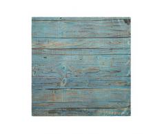 Funnyy - Tovaglioli di stoffa in legno, stile vintage, lavabili, morbidi, riutilizzabili, in raso, tovaglioli Multicolore