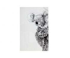 Maxwell & Williams Marini Ferlazzo Strofinaccio da Cucina 100% Cotone Indiano, Motivo Koala su Albero di Gomma, Colore Bianco, 50 x 70 cm