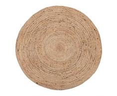 Maine Furniture Co Westport - Tappeto rotondo in juta, 120 x 120 cm, colore: Naturale
