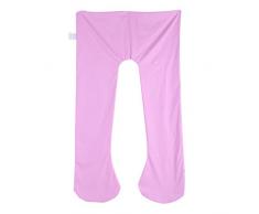 Federa di Gravidanza a Forma di U, Fodera di Sostegno per Maternità con Cuscino per Il Corpo in Cotone Staccabile(Rosa)