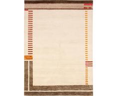 Nain Trading Indo Gabbeh - Tappeto orientale 243 x 171 cm, motivo India, colore: Beige