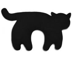 Leschi | Cuscino da viaggio (per i viaggi in macchina, aereo, autobus e treno) | 36704 | La gatta Feline | Colore: Mezzanotte/Mezzanotte