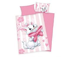 Klaus Herding GmbH - Biancheria da letto per bambini Disney Cat Marie Aristocats, 40 x 60 cm + 100 x 135 cm