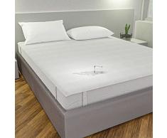 Leonardo Materasso - Coprimaterasso impermeabile piazza e mezza 120x200 - Coprimaterasso in spugna , Traspirante , lavabile , impermeabile con elastici.