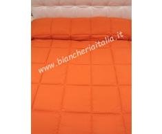 CALEFFI Trapunta Singola Una Piazza piumone INVERNALE Modern Colore ARANCIO double Face