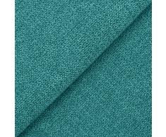 DESHOME Roma 5 metri - Tessuto al Metro Idrorepellente Stoffa per divani, cuscini, tappezzeria, arredo (Verde turchese)