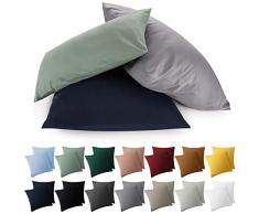 Blumtal PREMIUM Federe Cuscini Divano, Copricuscini, Federe Cuscino Divano, Copricuscino Divano, Federa in Microfibra 120g/m², 2 Pezzi, 40 x 60cm - zip, Taupe