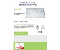 venixsoft Coppia Fodere Bamboo per Cuscino per Letto Memory Foam, Lattice e Fibra