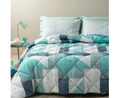 Caleffi 1004924 Microfibra Nordica Trapunta per Matrimoniale Letto, Anice (19257)