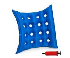 Szetosy, materasso gonfiabile medico – Cuscino gonfiabile per mobilità 40 x 40 cm in PVC anti-decubito per seduta prolungata, sedia a rotelle con pompa inclusa, blu