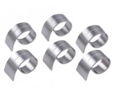 Chg 3422-00 Anelli Portatovaglioli Con Fessura, Set Da 6 Pezzi In Acciaio Inossidabile, Diametro Ca. 4,2 - 6-5 Cm, Larghezza Ca. 1,8 - 3,6 Cm