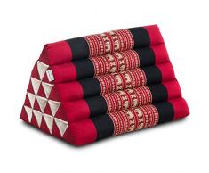 livasia | Cuscino Triangolare thailandese | Sostegno della Schiena e della nuca | Cuscino Relax dai Colori allegri
