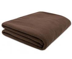 ZOLLNER Coperta da Divano 130x170 cm, in Poliestere, Marrone, in Tanti Colori