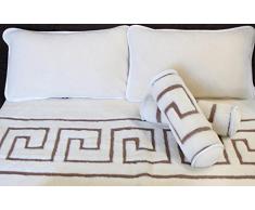 Merino Wool Cashmere Piumino Pura Lana Coperta, Piumini 160/200 cm +2 Cuscini 600GSM