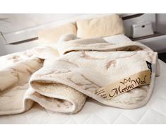 Piumino Pura Lana Coperta , Piumini 180 x 200 cm +2 cuscini 45 x 75 cm