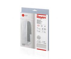 Rayen | Fodera per biancheria in armadio | Fodera di vestito per gruccia con lampo | Coprivestito resistente alla polvere, umidità e tarme | Misure: 60 x 150 cm | Grigio chiaro/traslucido