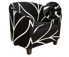 Jodimitty Copripoltrona Chesterfield Elasticizzato Fodere Poltrona da Cocktail Club Poltrona da Cocktail Stampata Antiscivolo 1-Pezzo Fodere Coprisedia Tub Chair Copridivano