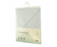 Italbaby 030.1010-5 Lenzuolo per Carrozzina, 3 Pezzi, Bianco