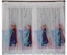 Tenda per cameretta dei bambini, con nastro universale, motivo Disney Frozen - 225 cm di larghezza x 160 cm di lunghezza