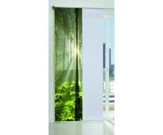 Home fashion Stockholm Tenda a Pannello, Poliestere, Verde, 245 x 60 cm