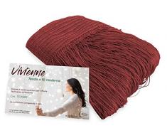 Tex family Tenda a Fili Vivienne per Porta CM. 150X300 Tinta Unita Bordeaux