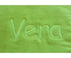 Personalizzato ricamo grande telo mare vacanza asciugamani 100% cotone, 400 g/m² – verde