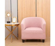 Highdi Copripoltrona Elasticizzato 1 Posto Chesterfield, Poltrona da Club Copridivano Jacquard Universale Lavabile Rimovibile per Bar Soggiorno Camera da Letto Reception (Rosa)