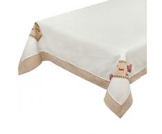 emmevi Tovaglia Cucina Runner Centrotavola Shabby Chic Tessuto Copritavolo MOD.TOVAGLIA Shabby (A) 140X180