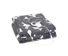 KLARSTEIN Dr. Watson - Coperta Elettrica, Scaldaletto, Termocoperta, 3 Regolazioni, Timer, Protezione Surriscaldamento, Adatto a Lavatrice, Pile, 120 W, 200 x 180 cm, Animali