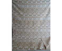 Tribal Asian Textiles ikat Stampa King Size Kantha Quilt, Kantha Coperta, Copriletto, Re Kantha copriletto, Bohemian Bedding Kantha Dimensioni 228,6 x 274,3 cm 02