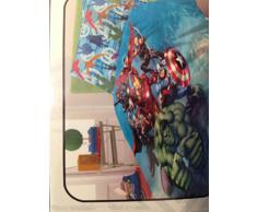 Marvel Avengers Completo Letto ad Una Piazza, Cotone, Azzurro, 150 x 290/90 x 200/50 x 80 cm