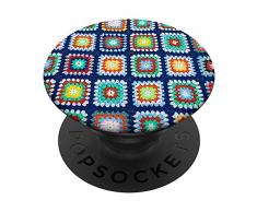 Coperta alluncinetto quadrata della nonna PopSockets PopGrip Intercambiabile