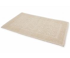Galileo Casa 2411191 Tappeto Sardo da Bagno, Cotone, Avorio, 180x60x1 cm