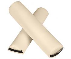 TecTake Rullo Cuscino semicilindrico + cuscino cilindrico massaggiante per lettino | -disponibile in diversi colori- (Beige | o. 402594)