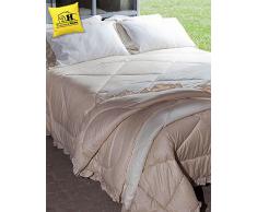 Trapunta singola imbottita shabby chic reversibile Blanc Mariclo Cashmere Collection colore Beige / Avorio