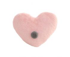 VOSAREA soffice Cuscino Cuore Cuscino Lombare Divano Schienale Cuscino Decorazione Finestra Cuscino Peluche 34x40cm Rosa