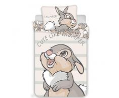 Disney - Set di biancheria da letto, motivo: Bambi, 2 pezzi Dimensioni: 100 x 135 cm, 40 x 60 cm, 100% cotone.