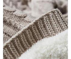 GangKun Coperta Siesta, Coperta Invernale, Asciugamano a Maglia, Trapunta, Coperta di Lana, Coperta da Divano in tessuto-130x160cm_Verde (più Velluto)