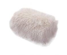 UKKO Cuccia per Canela Coperta da Compagnia Calda Imbottita Morbida Peluche può Essere Utilizzata Un Materasso Cuscino di Divano Cat Cuscino Tappeto per-White,100X73Cm